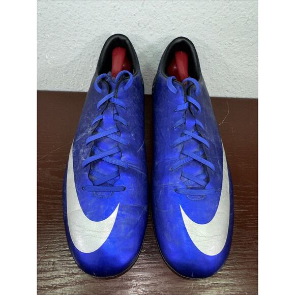 Nike Mercurial Victory V CR7 Royal Blue Soccer Cleats Men's Sz 12 - 684867-404 - Picture 2 of 11